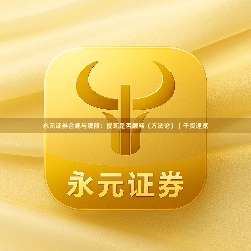 永元证券合规与牌照:提现是否顺畅(方法论)|干货速览